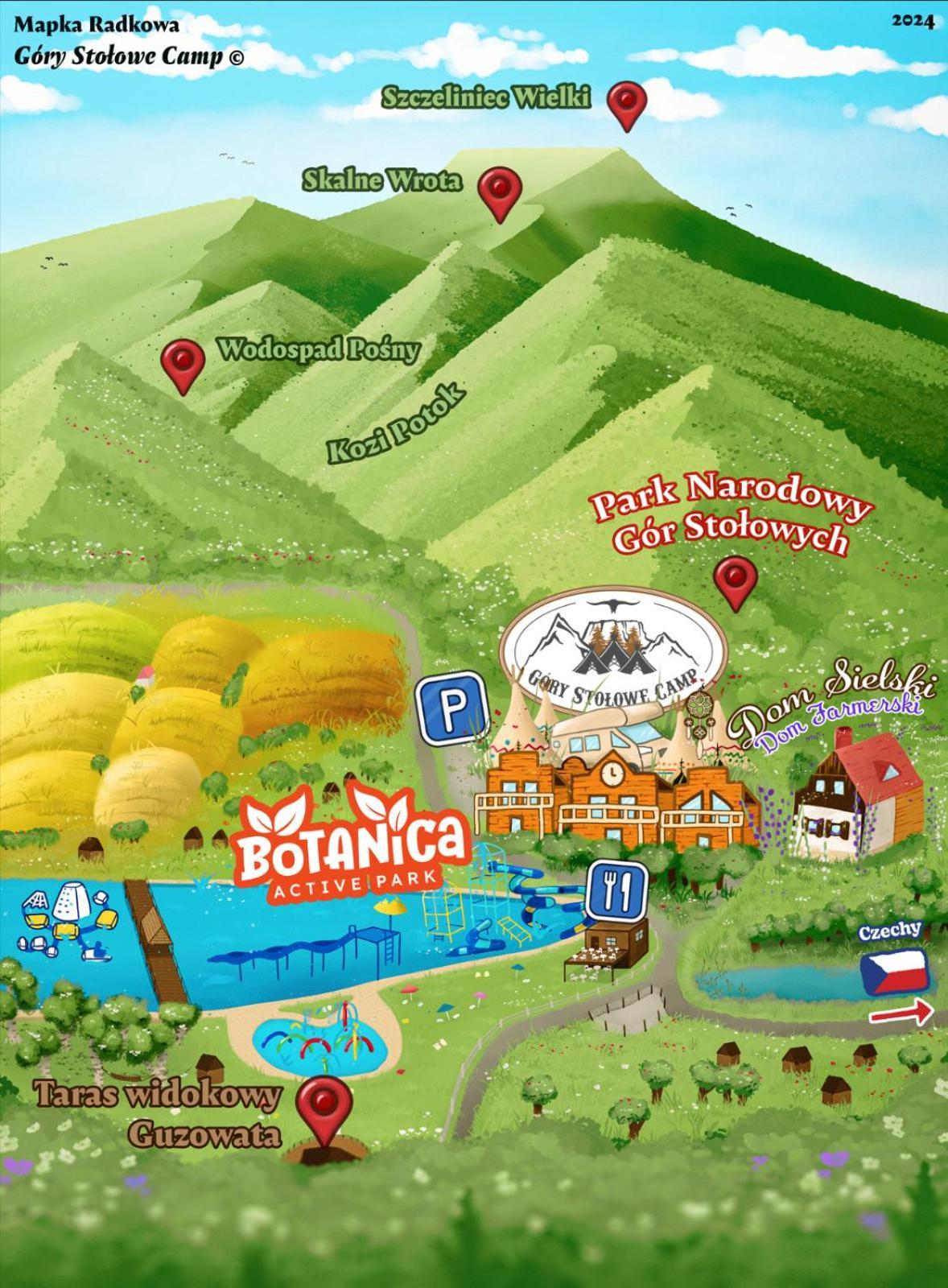 Campsite Gory Stolowe Camp -miejsce Na Kamper, Przyczepe Lub Namiot